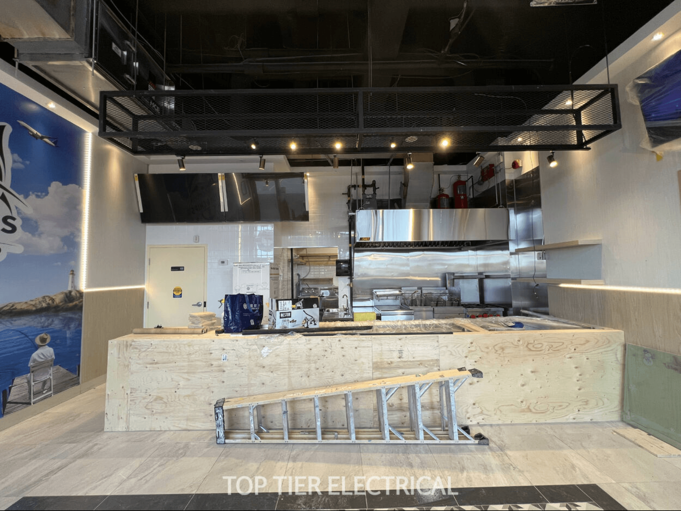 Completed electrical project by Top Tier Electrical